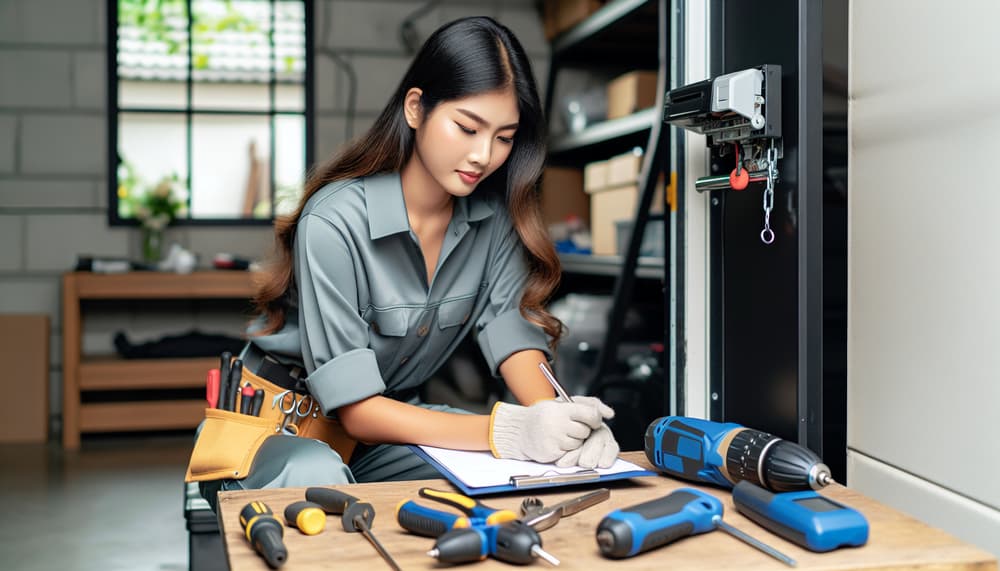 Our professional garage door opener repair process